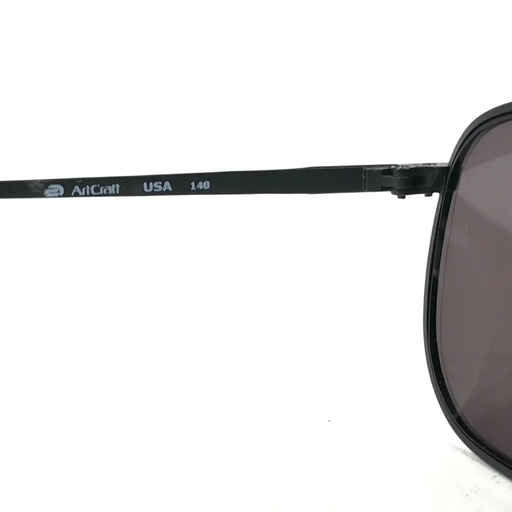 Artcraft OP Sunglasses Frames Matte Black Aviators Round Full Rim 55-18-140